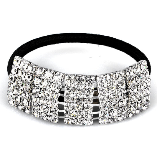 Rhinestone Hair Tie Ponytail Holder Rubber Band Accessories