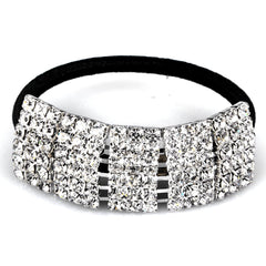 Rhinestone Hair Tie Ponytail Holder Rubber Band Accessories