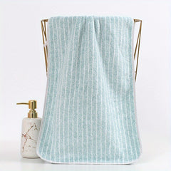1pc Striped Pattern Hand Towel Coral Fleece Soft Absorbent Towel