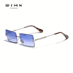 WIMN Vintage Rimless Men Sunglasses Gradient Lens
