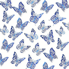 72pcs 3D Butterfly Wall Stickers Bedroom Classroom Wedding Decor