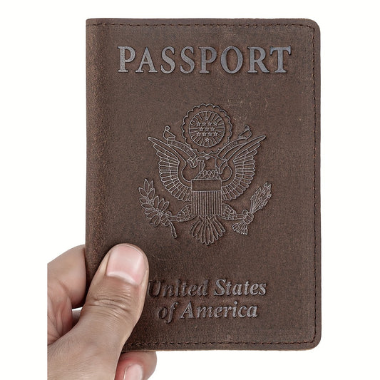 Leather Passport Cover Travel Holder for Cards