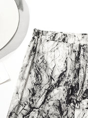  Tie Dye Ribbed Wide Leg Trousers