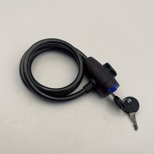 Universal Anti Theft Lock & 2 Keys with Steel Rope Cable