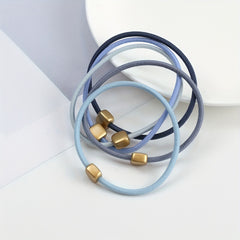 25pcs Women's Square Hair Tie Head Rope Rubber Band Hair Accessory