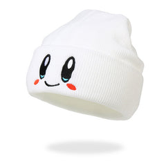 Cartoon Embroidery Beanie Hat Candy Knit Warm Skull Cap
