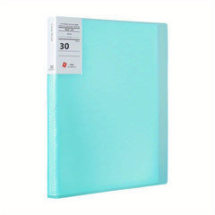 Green A4 Size Plastic Book Binder Folder with Translucent Cover Pocket