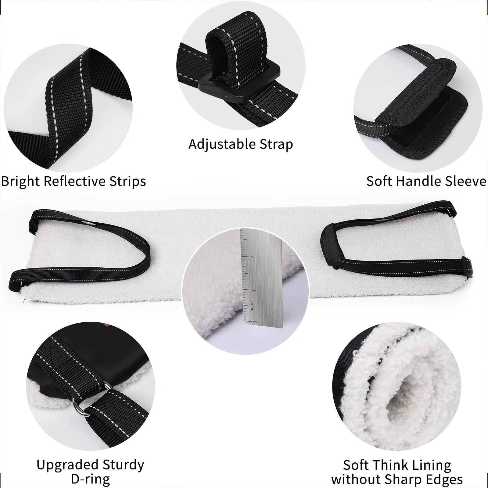 Hip Support Harness for Dogs - Portable Sling to Lift Rear Legs