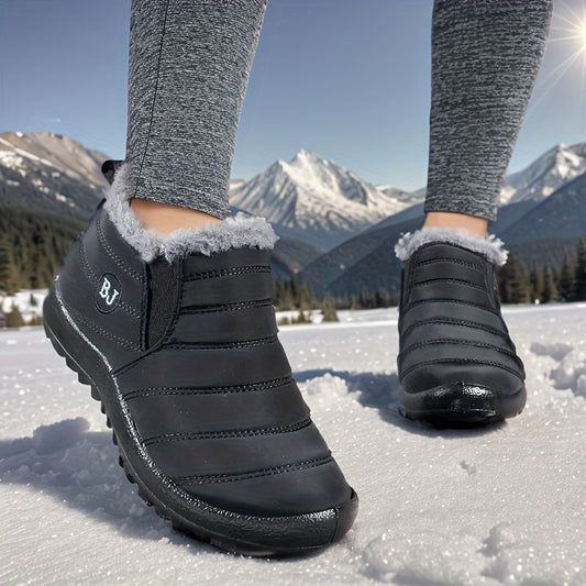Women's Non-slip Snow Shoes Waterproof Winter Ankle Shoes