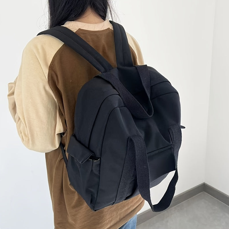 Minimalist Oxford Backpack Large Capacity Portable