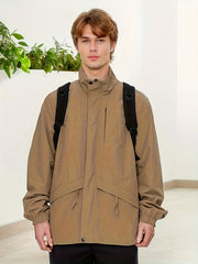 Men's Casual Zip Up Windbreaker Jacket