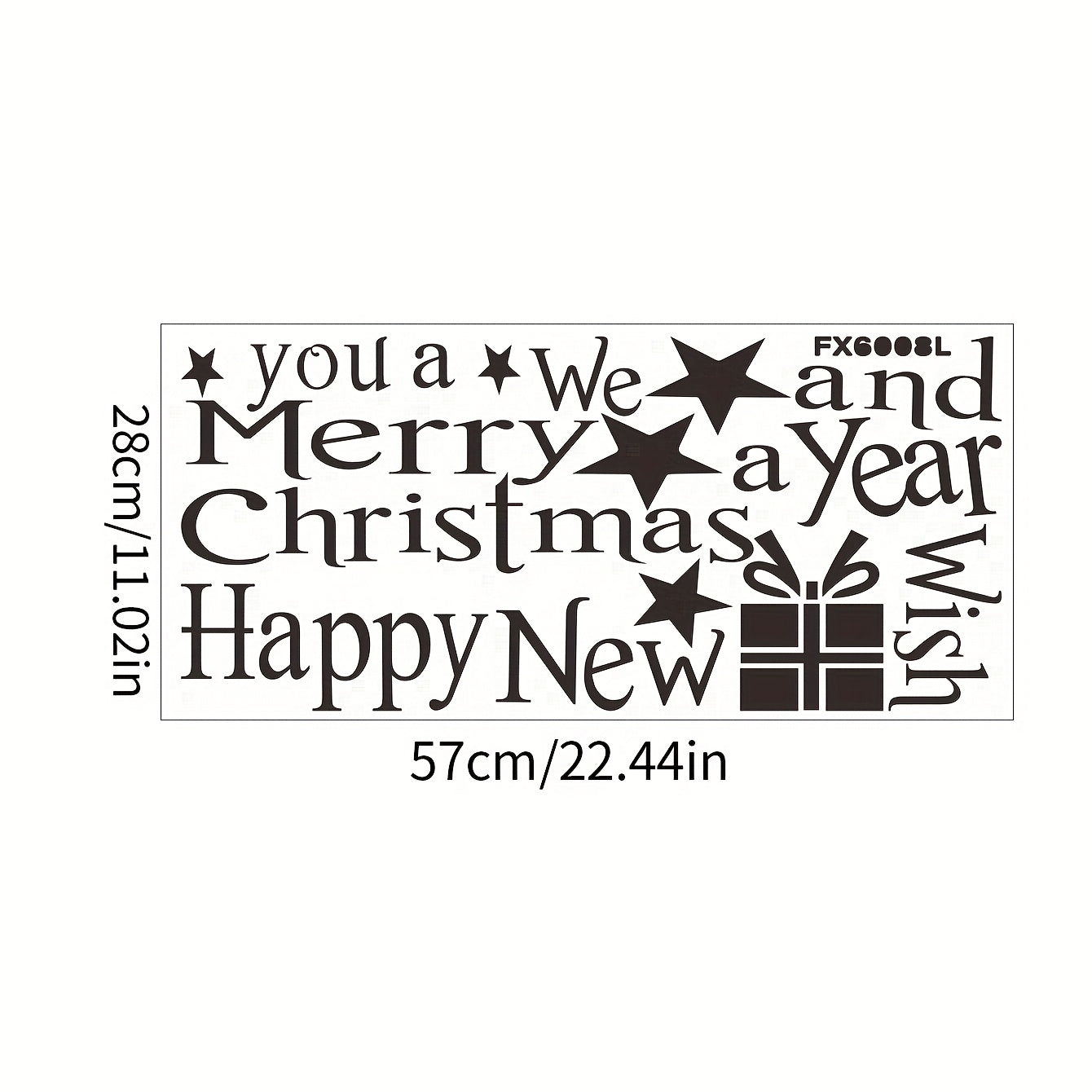Christmas Wish Tree Wall Sticker - Waterproof Vinyl Decor