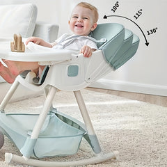 Adjustable Kids Chair with Rocker, Wheel and Reclining Function