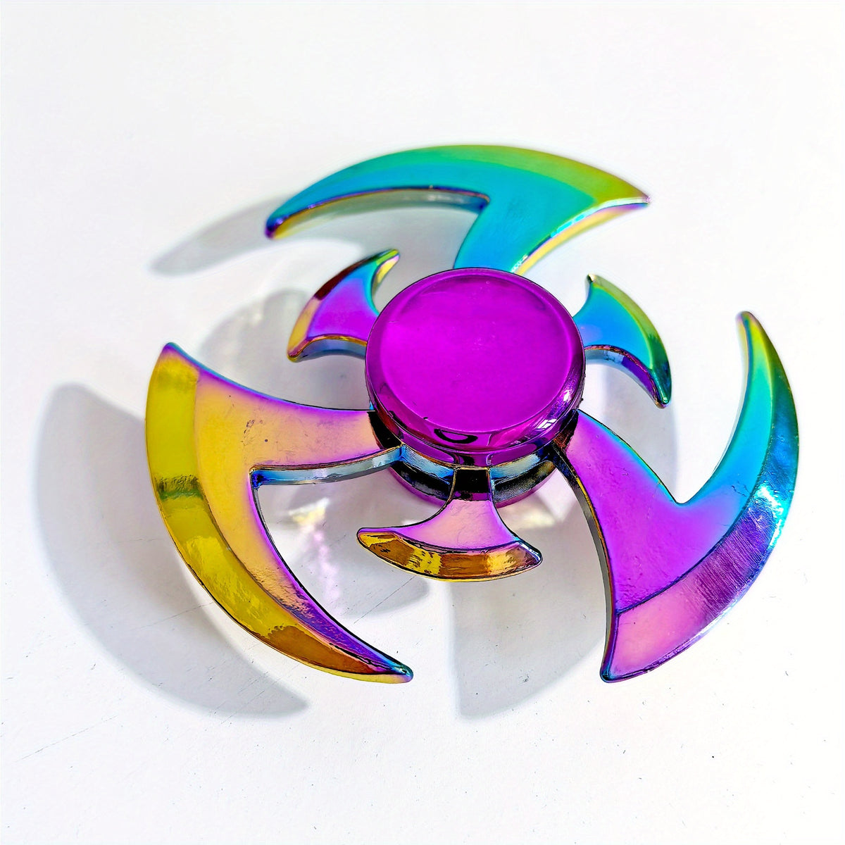 Colorful Fidget Spinner Hand Crank Toy