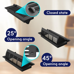 2pcs Floor Vent Covers 10x25.4 cm Air Vent Deflectors for Home Office Ceiling