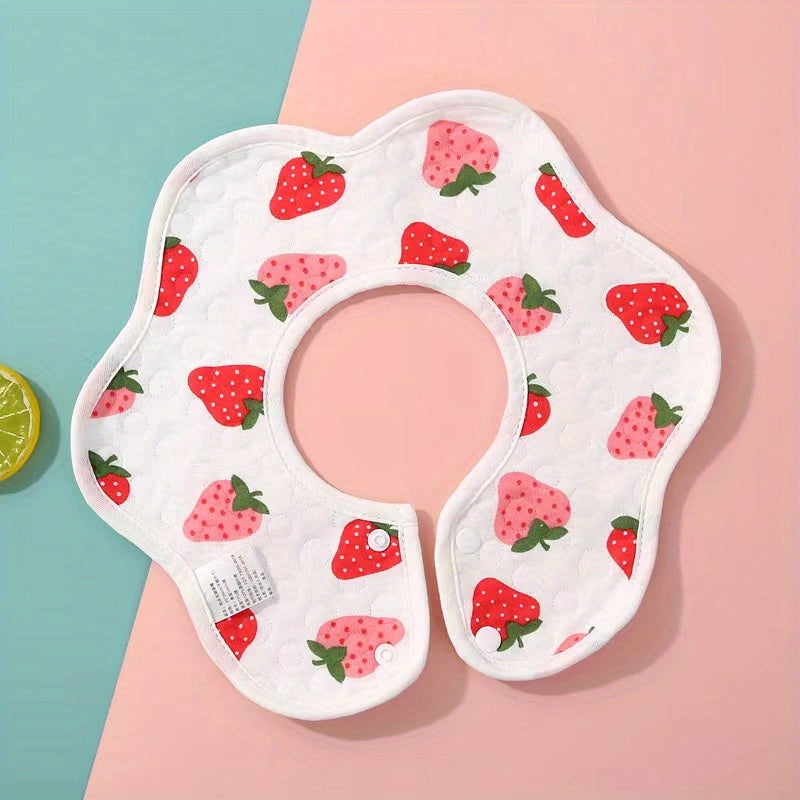 1pc Cotton Drool Bibs Cotton Gauze Saliva Towel For Drooling Teething Feeding