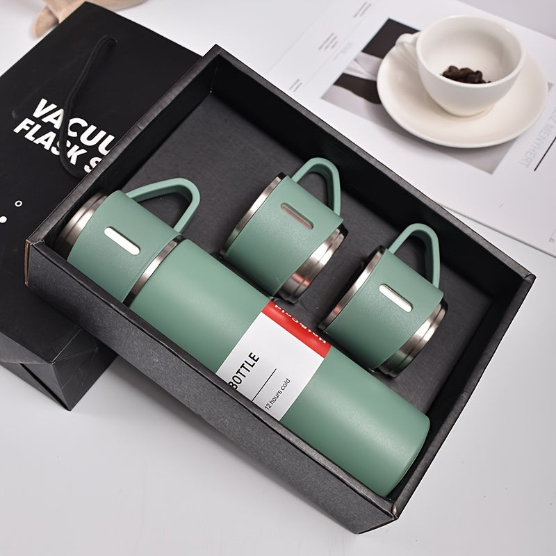 500ml Stainless Steel Insulation Water Cup Double Layered Leakproof Bottle