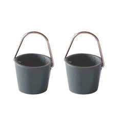 Dollhouse Ornament Cleaning Set Plastic Buckets Doll House Accessories