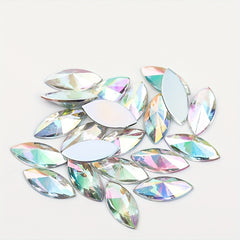 30pcs Colorful Horse Eye Rhinestone Charms for DIY Jewelry Making