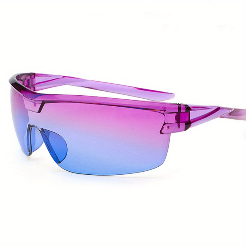 Men's Wrap Decorative Sunglasses Cycling Driving Sports Sunshade Glasses