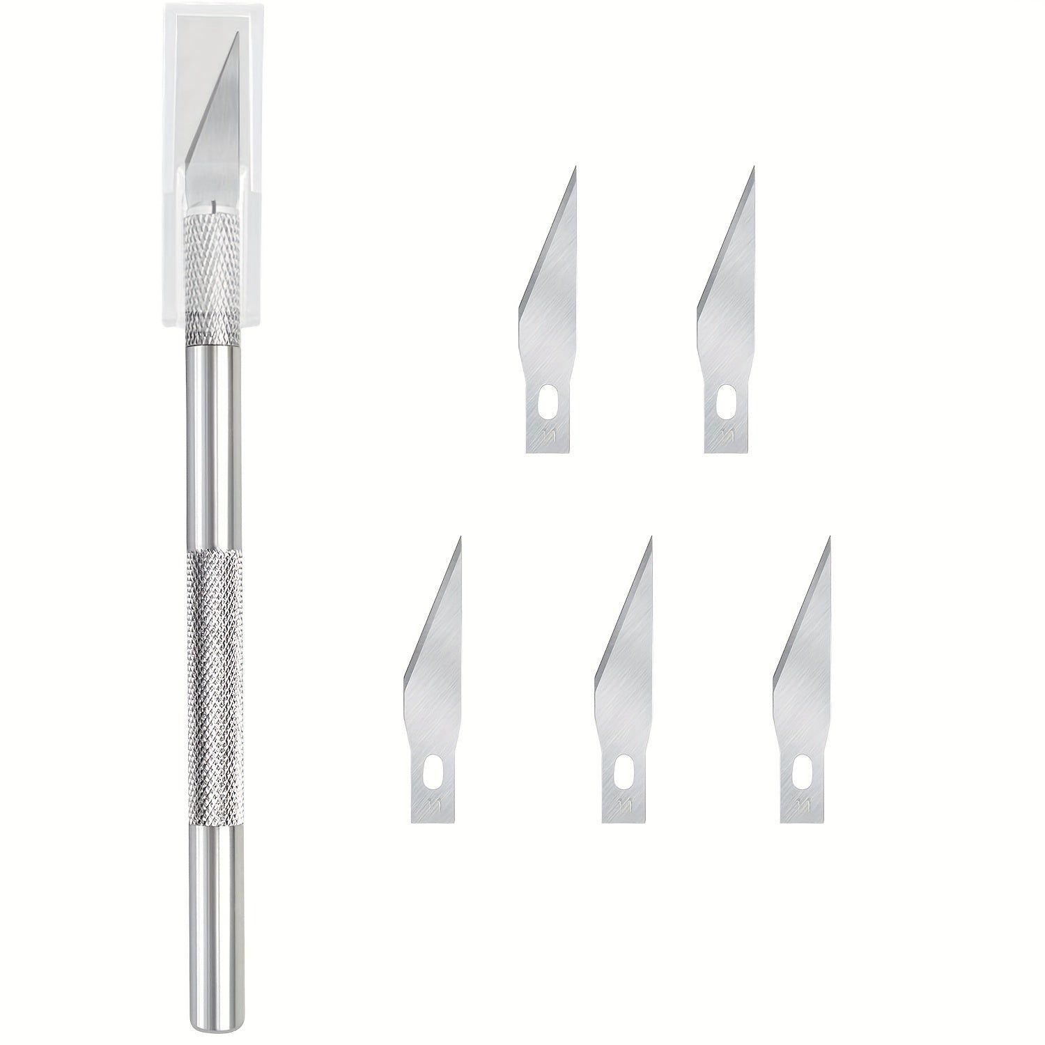 Stainless Steel Pumpkin Carving Set w/ 5 Blades - DIY Art Cutting Stencil