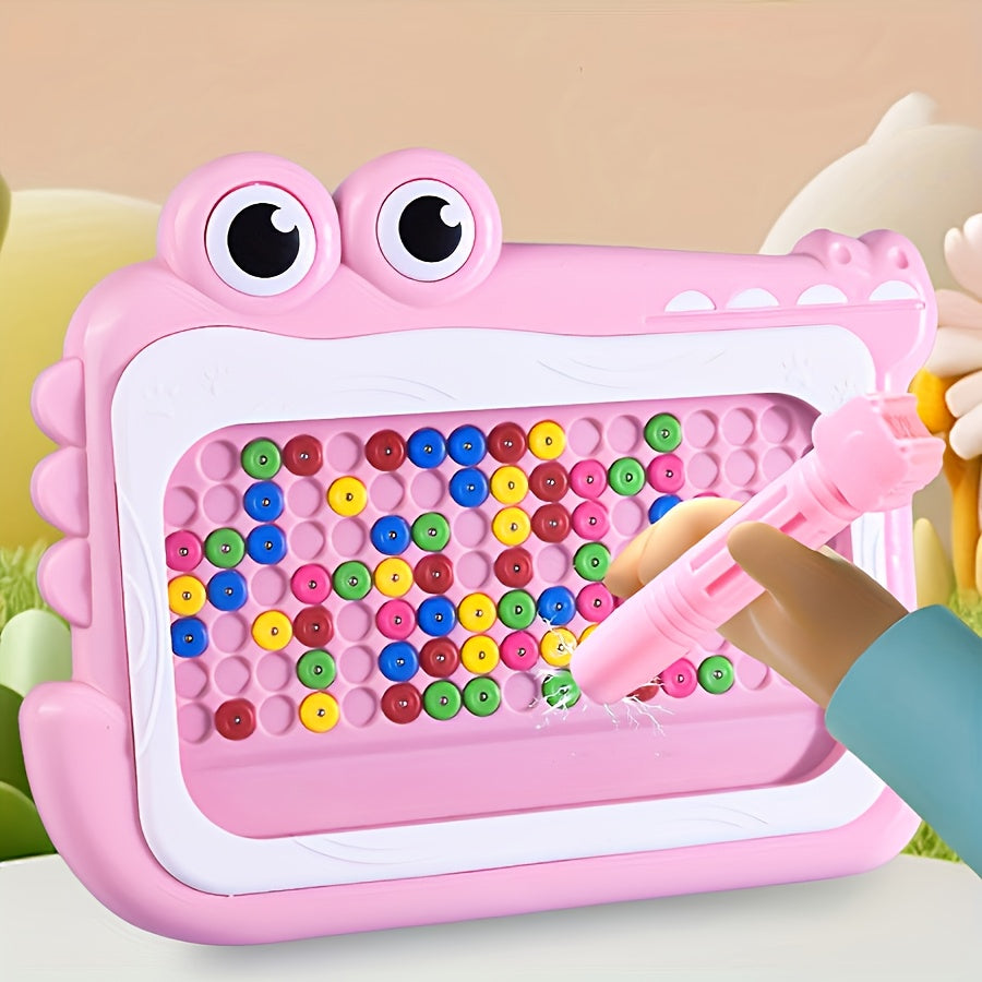 Kids' Crocodile Magnetic Drawing Board Puzzle Chessboard