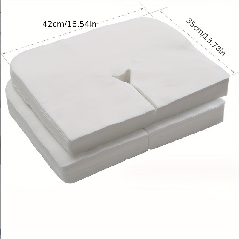 100pcs Disposable Face Cradle Covers for Massage Tables Chairs Spa Bed