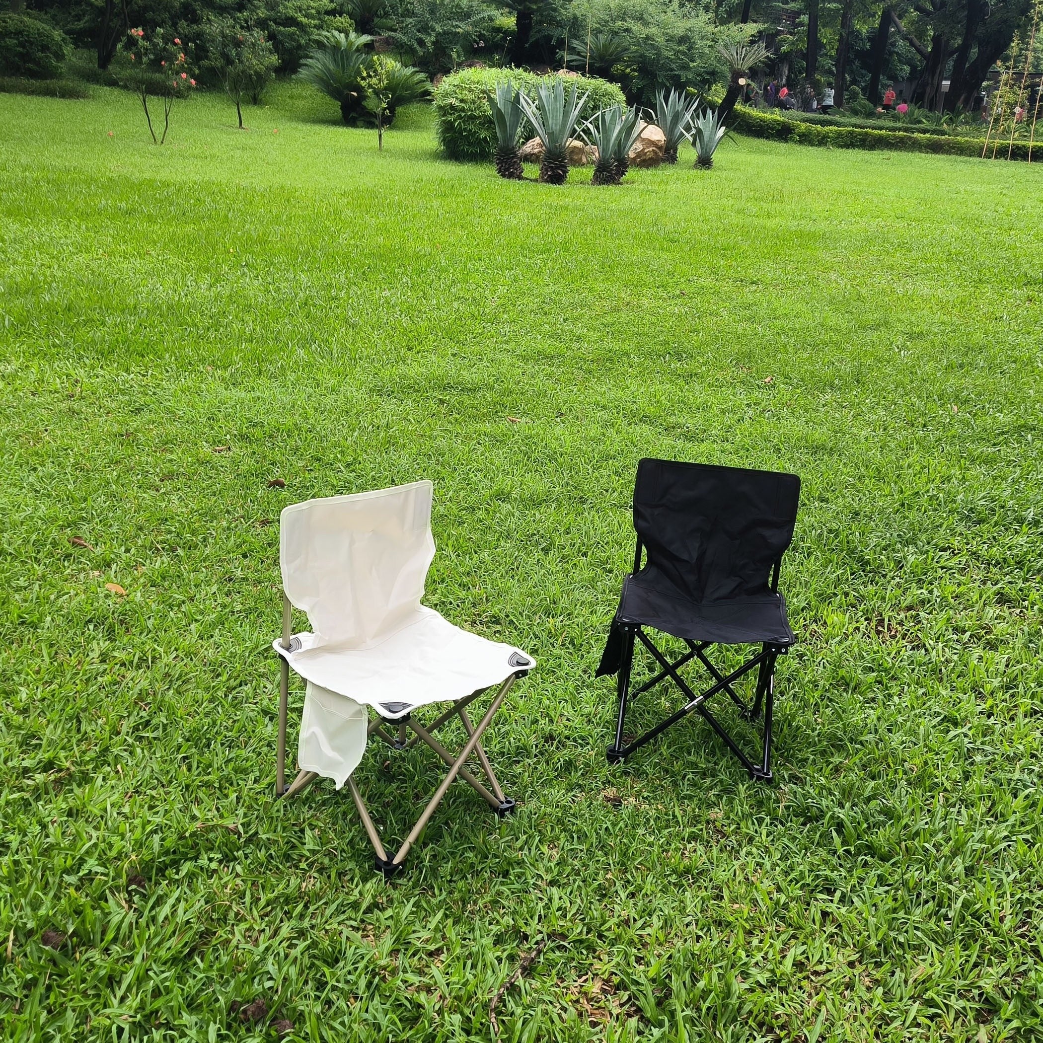 Portable Folding Stool 23 inch Heavy Duty Chair for Gaming Camping Hiking Beach
