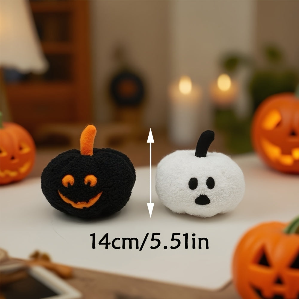 Mini Pumpkin Plush Toy Soft Material Smiling Faces Mixed Colors Perfect Gift