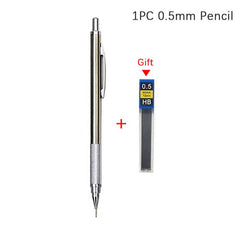 0.3mm Mechanical Pencil Set Full Metal Art Drawing Painting Office School