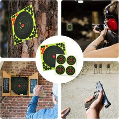 50pcs Splatter Paper Targets 20x32cm Self Stick for Practice
