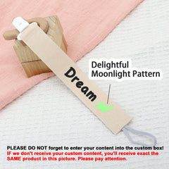 Personalized Cotton Pacifier Clip with Baby Name