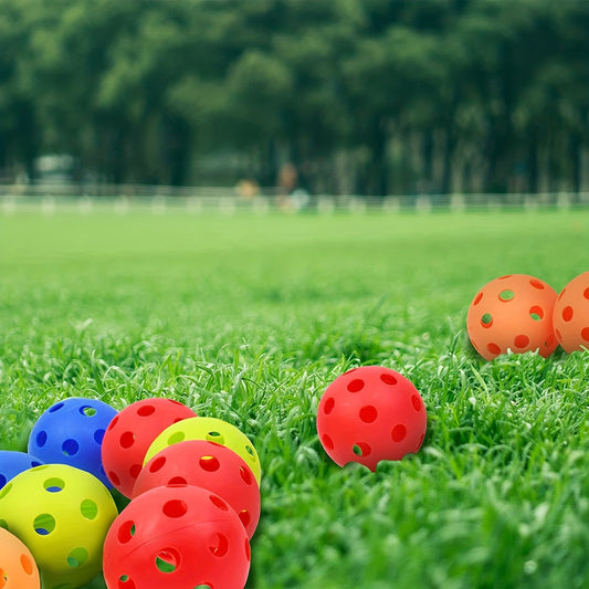 6pcs Outdoor Pickleball Balls with 40 Holes for Training