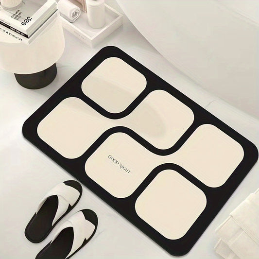 Soft Non Slip Diatom Mud Bath Rug Quick Drying Shower Carpet
