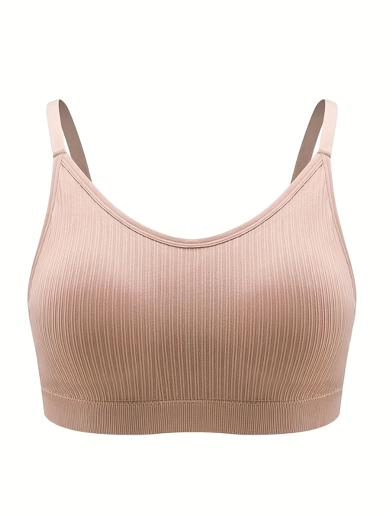 Plus Size Casual Bra Women's Plus Comfort Wireless Full Coverage Low Impact