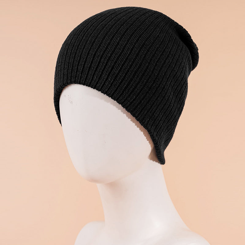 Solid Knitted Ski Hat for Men and Women