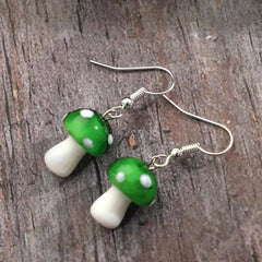 Vintage Gothic Mushroom Earrings Women Men
