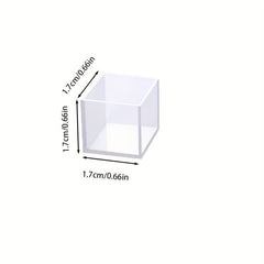Large Transparent Silicone Cube Mold for Resin Casting