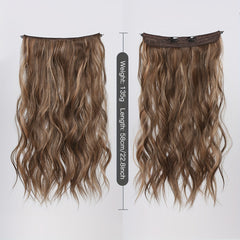 55-88 cm Water Wave Clip-In Hair Extensions with Secure Clips