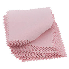 50pcs Jewelry Cleaning Cloth Silver Polishing Cleaner Microfiber for Jewelry