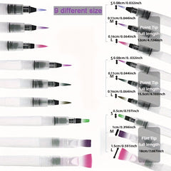 Watercolor Brushes & Solid Paint Set for Ages 14+