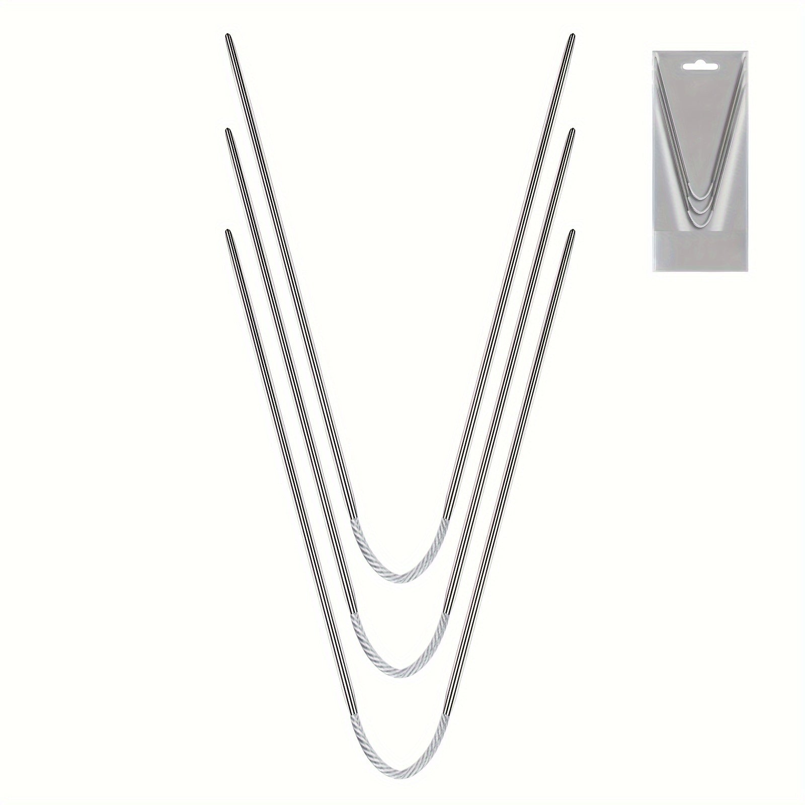 Short Circular Knitting Needles Metal for Beginners & Experienced Crochet Hook