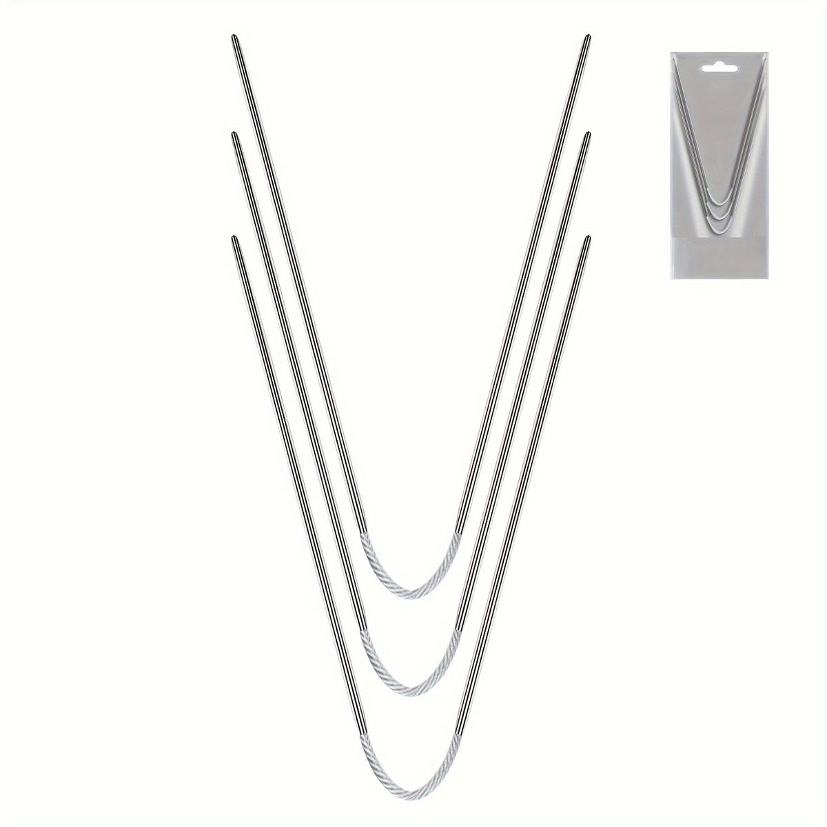 Short Circular Knitting Needles Metal for Beginners & Experienced Crochet Hook