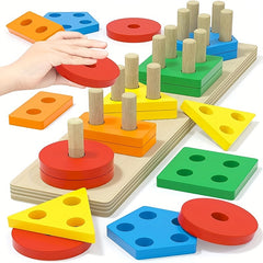 Montessori Wooden Sorting Stacking Toys