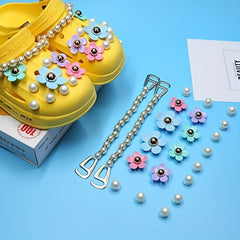 22pcs Flowers Shoe Charms - DIY Garden Shoes Decoration