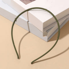 Frosted Plastic Headbands Teeth Hair Bands Non Slip Headwear