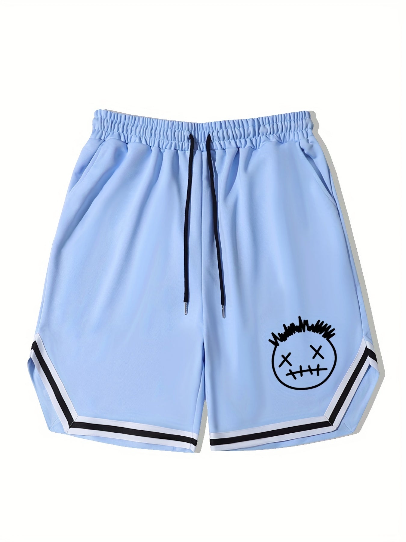 Men's Streetwear Shorts Grimace Graphic Drawstring Stretchy Short Pants