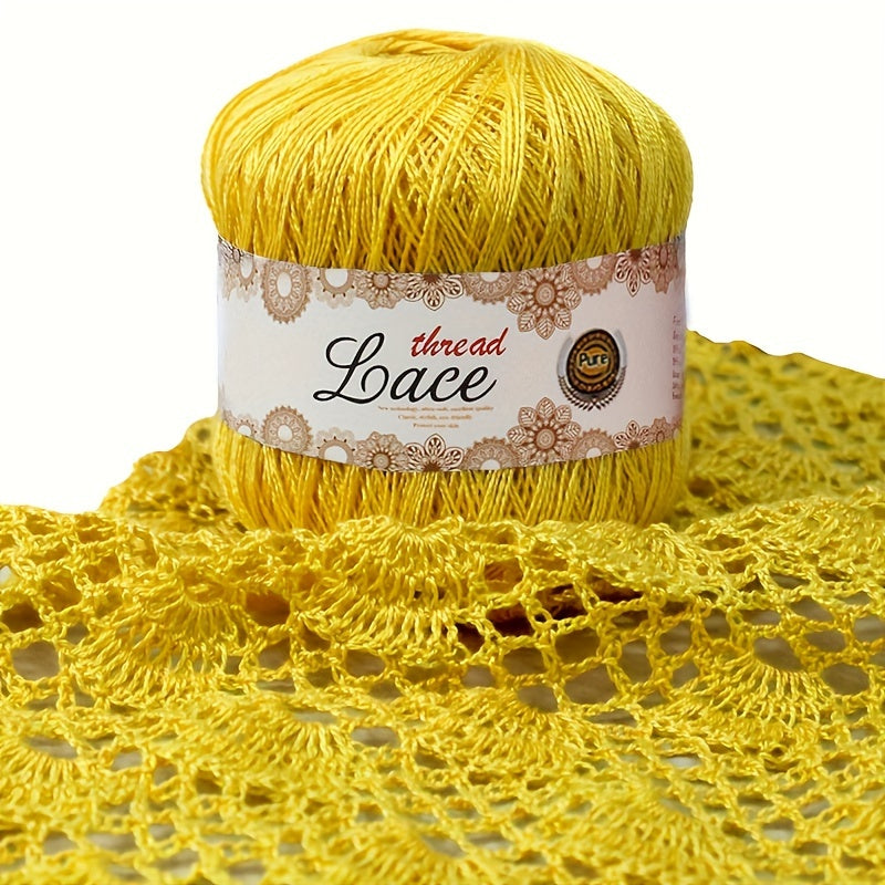 4pcs No 8 Pearl Lace Thread Diy Crochet Silk Cotton Linen Bright Silk Thread