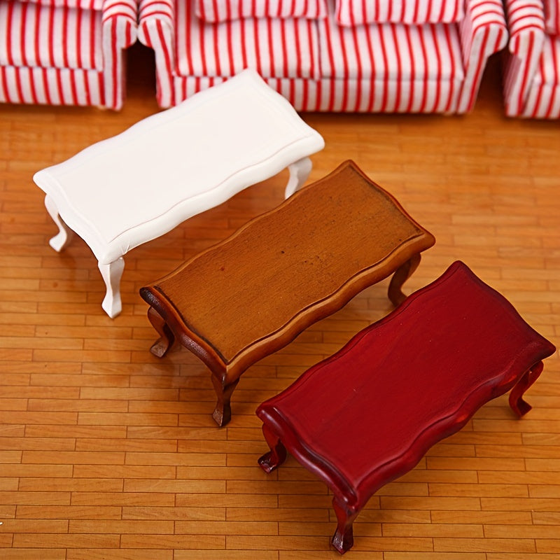 Mini Curved Surface Tea Table Model Furniture
