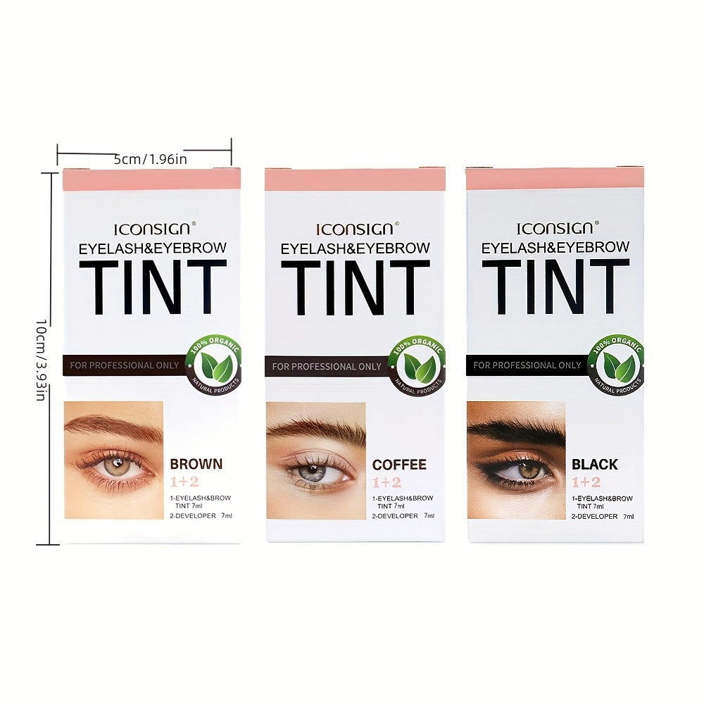 Waterproof Self Dyed Eyebrow Cream Set with Brushes Fast Drying